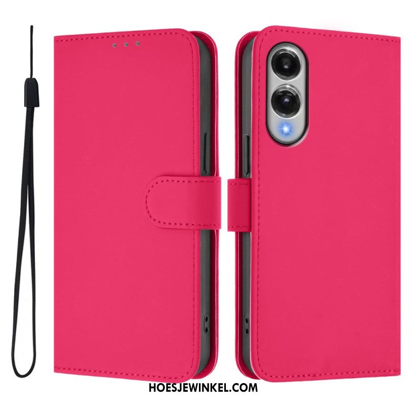 Leren Hoesje Samsung Galaxy S25 5g Edge Monochroom