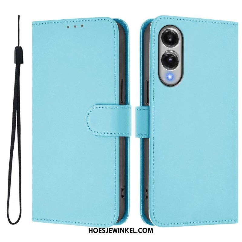 Leren Hoesje Samsung Galaxy S25 5g Edge Monochroom