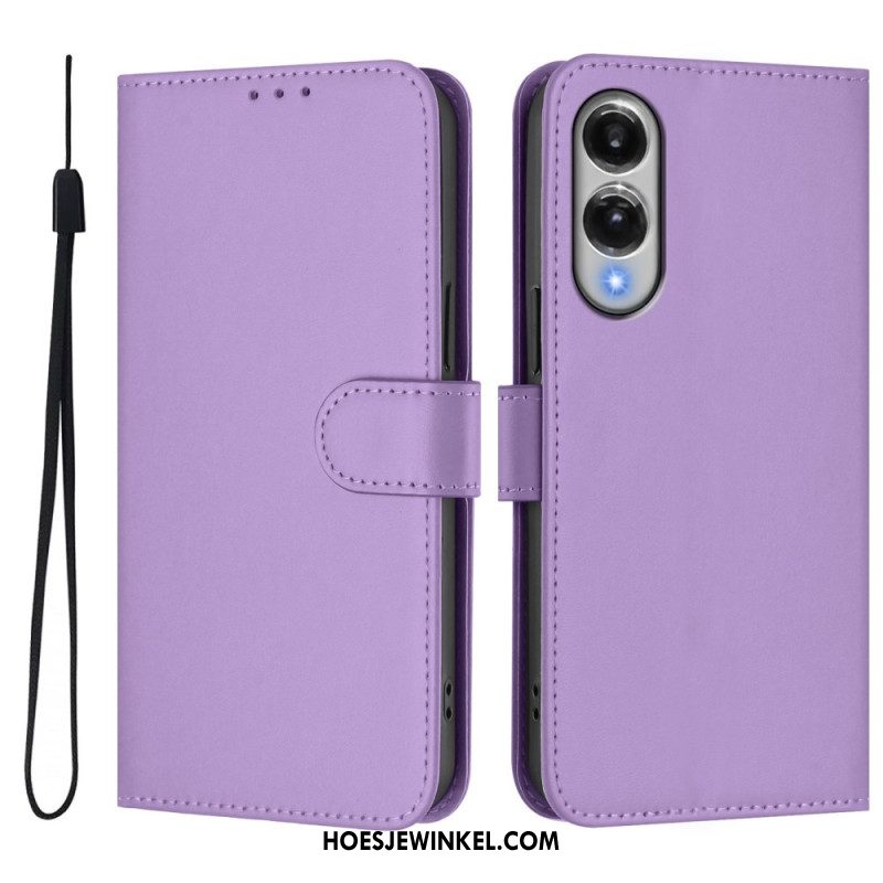 Leren Hoesje Samsung Galaxy S25 5g Edge Monochroom