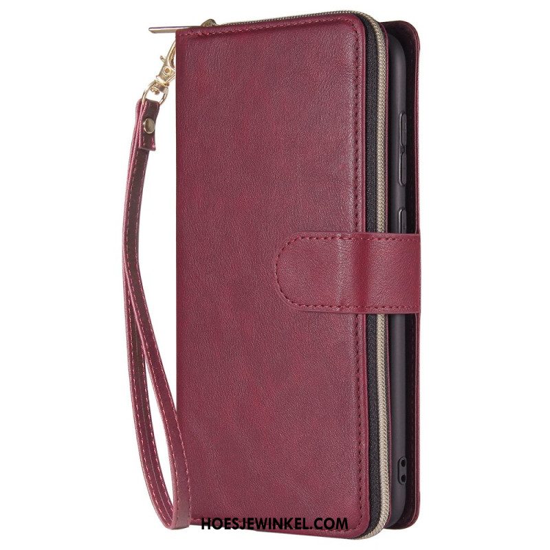 Leren Hoesje Samsung Galaxy S25 5g Edge Portemonnee En Etui Bescherming Hoesje