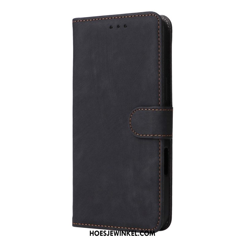 Leren Hoesje Samsung Galaxy S25 5g Edge Rfid-functie Met Bandje