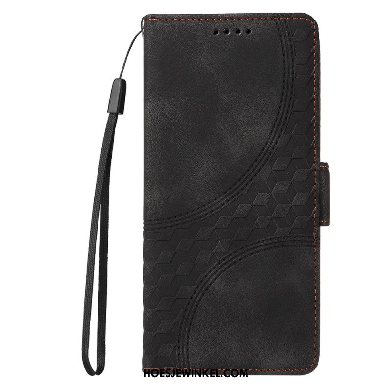 Leren Hoesje Samsung Galaxy S25 5g Edge Sterrendesign Bescherming Hoesje