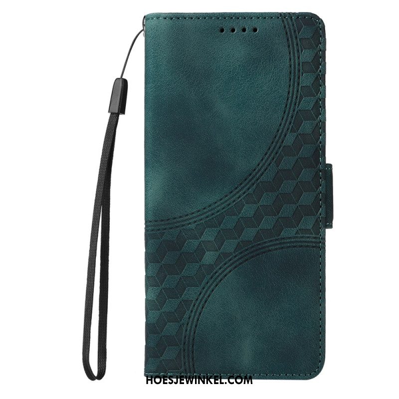 Leren Hoesje Samsung Galaxy S25 5g Edge Sterrendesign Bescherming Hoesje