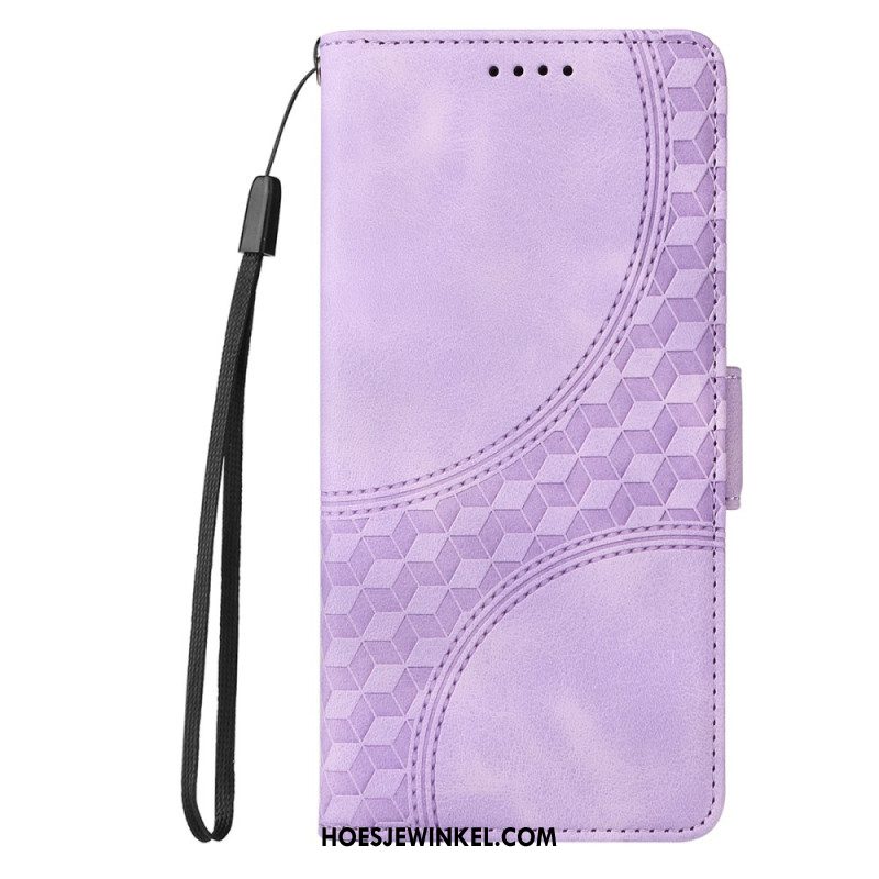 Leren Hoesje Samsung Galaxy S25 5g Edge Sterrendesign Bescherming Hoesje