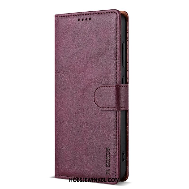 Leren Hoesje Samsung Galaxy S25 5g Lcimeeke Bescherming Hoesje