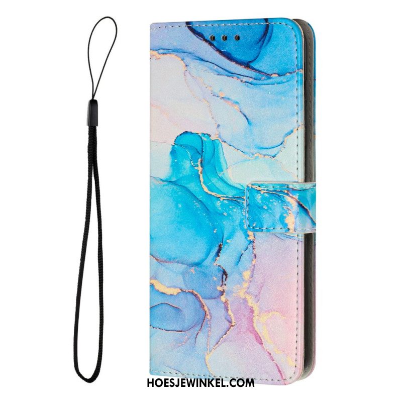 Leren Hoesje Samsung Galaxy S25 5g Marmerdesign