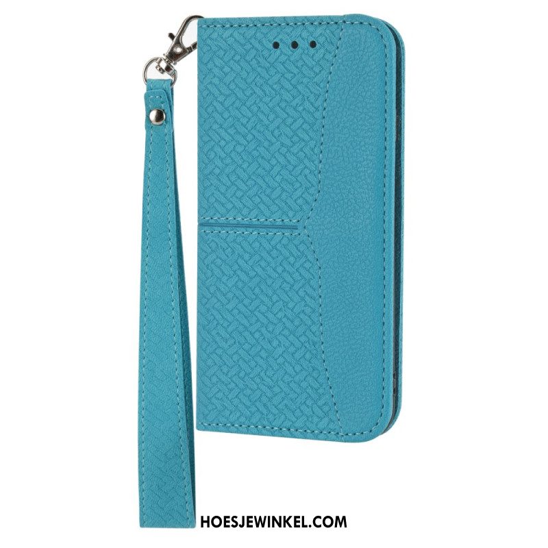 Leren Hoesje Samsung Galaxy S25 5g Sierlijke Rand Bescherming Hoesje