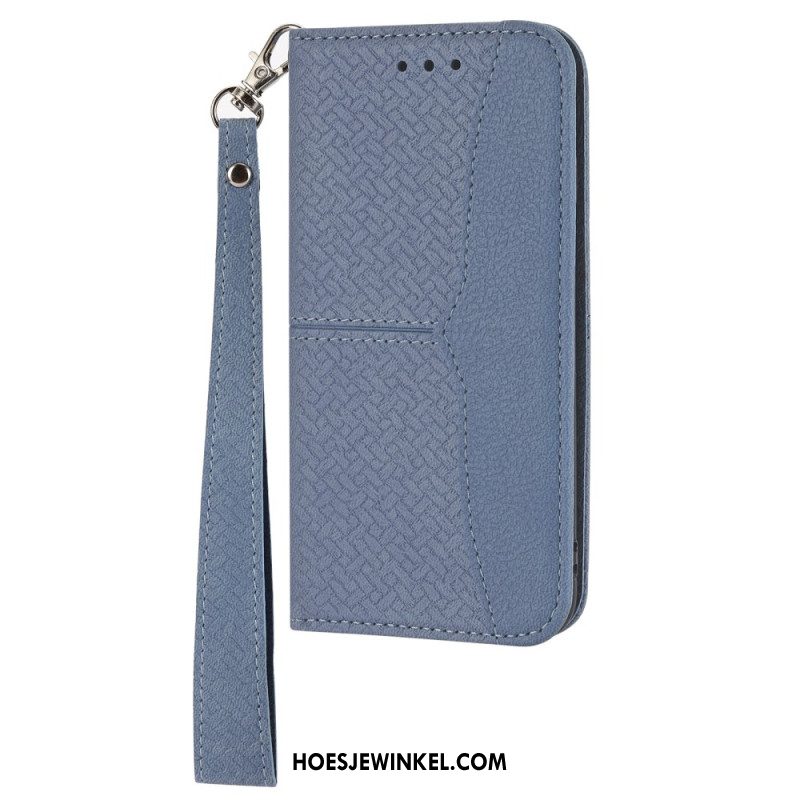 Leren Hoesje Samsung Galaxy S25 5g Sierlijke Rand Bescherming Hoesje