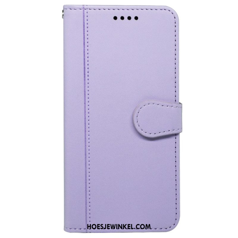 Leren Hoesje Samsung Galaxy S25 5g Vintage Stijl Bescherming Hoesje