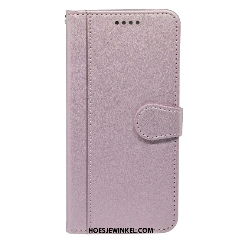 Leren Hoesje Samsung Galaxy S25 5g Vintage Stijl Bescherming Hoesje
