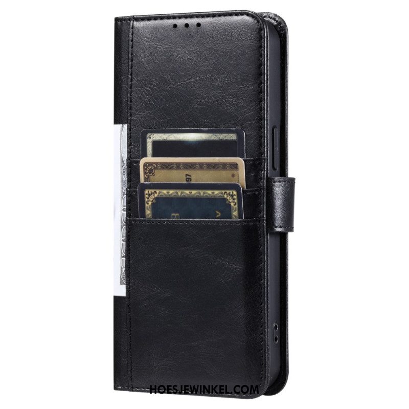 Leren Hoesje Samsung Galaxy S25 Fe Kaarthouder En Bandje