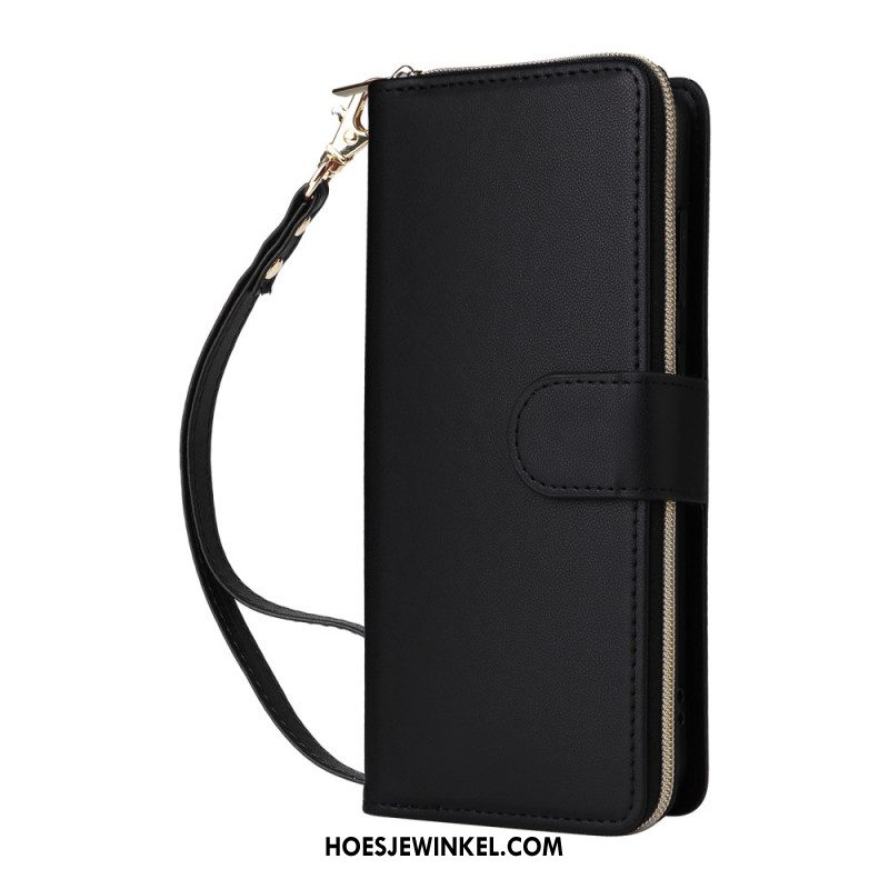 Leren Hoesje Samsung Galaxy S25 Fe Kunstleer Met Bandje