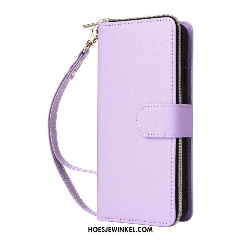 Leren Hoesje Samsung Galaxy S25 Fe Kunstleer Met Bandje