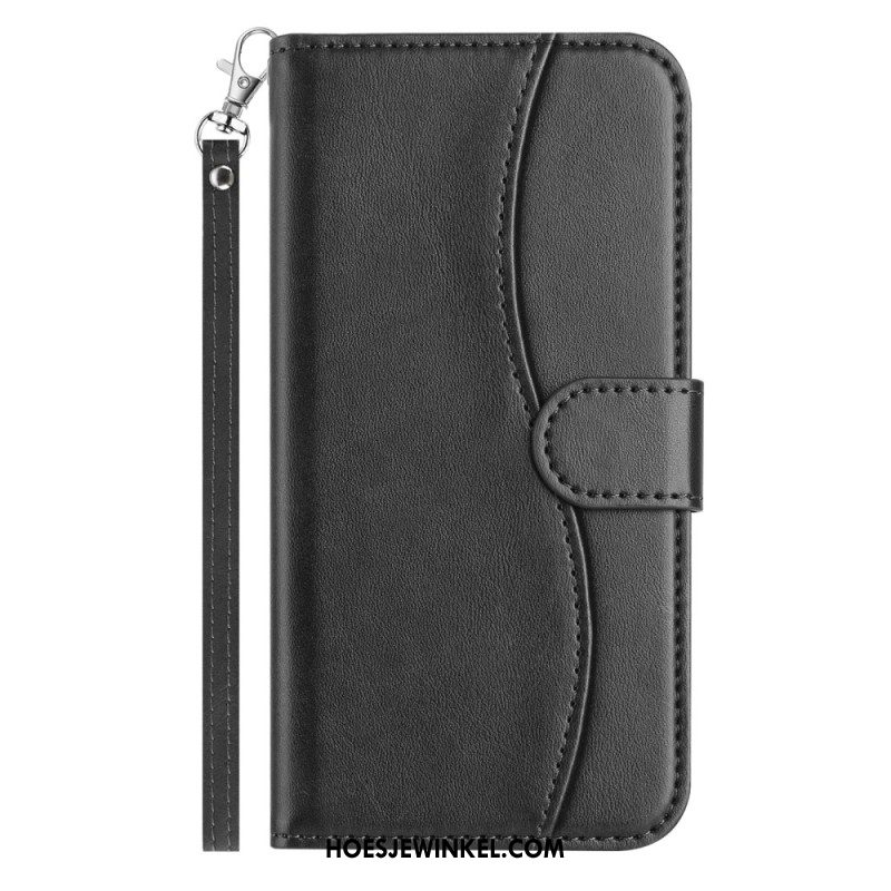 Leren Hoesje Samsung Galaxy S25 Fe S-design Band Bescherming Hoesje