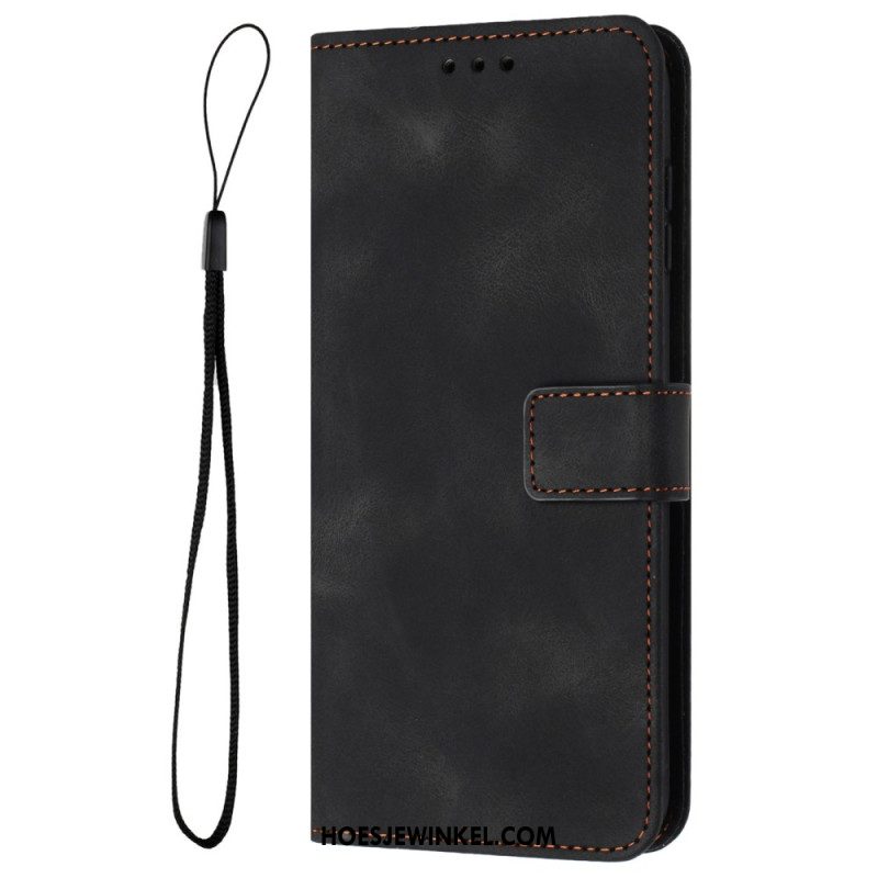 Leren Hoesje Samsung Galaxy S25 Fe Suède-effect Bescherming Hoesje