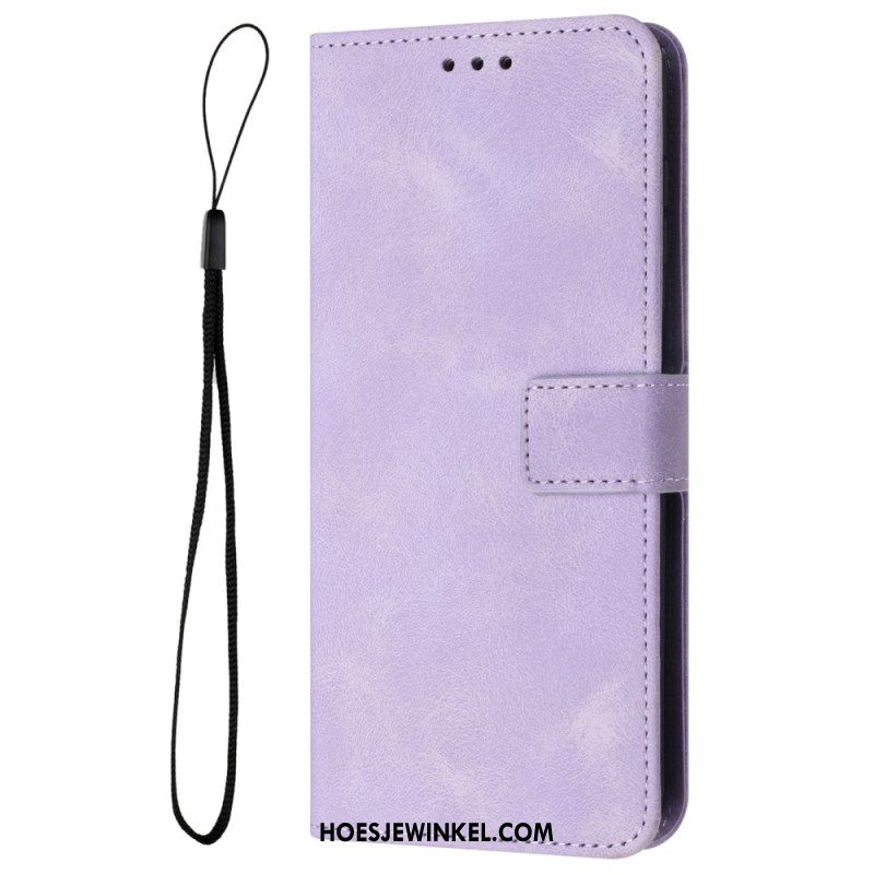 Leren Hoesje Samsung Galaxy S25 Fe Suède-effect Bescherming Hoesje