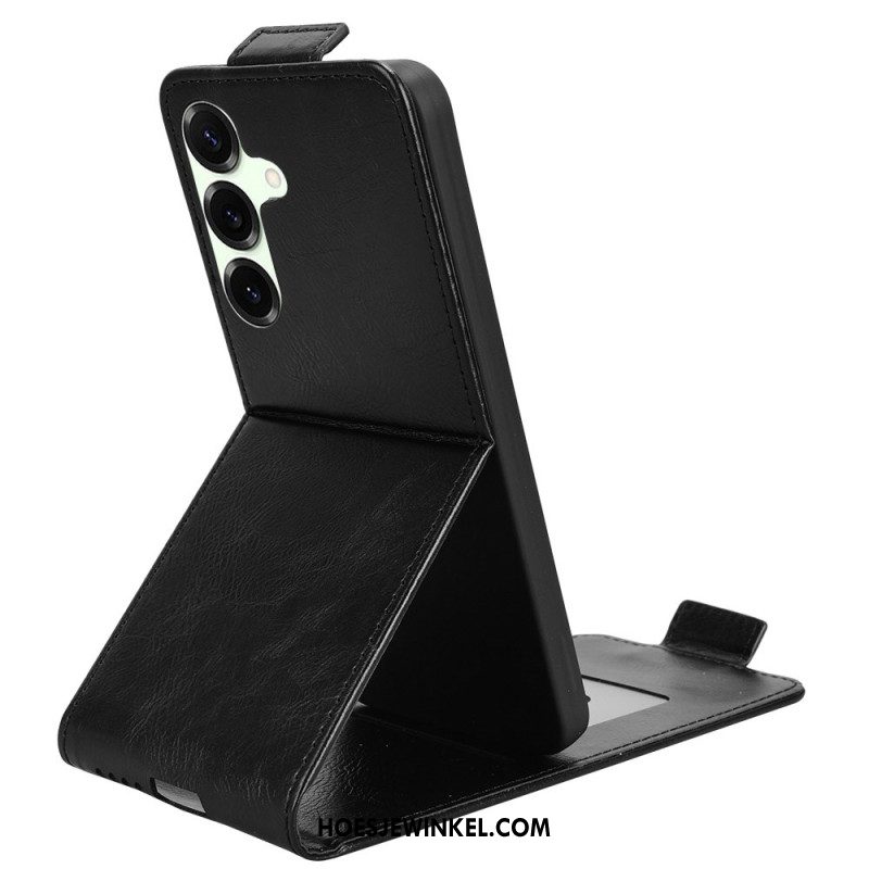 Leren Hoesje Samsung Galaxy S25 Fe Verticaal Design Bescherming Hoesje