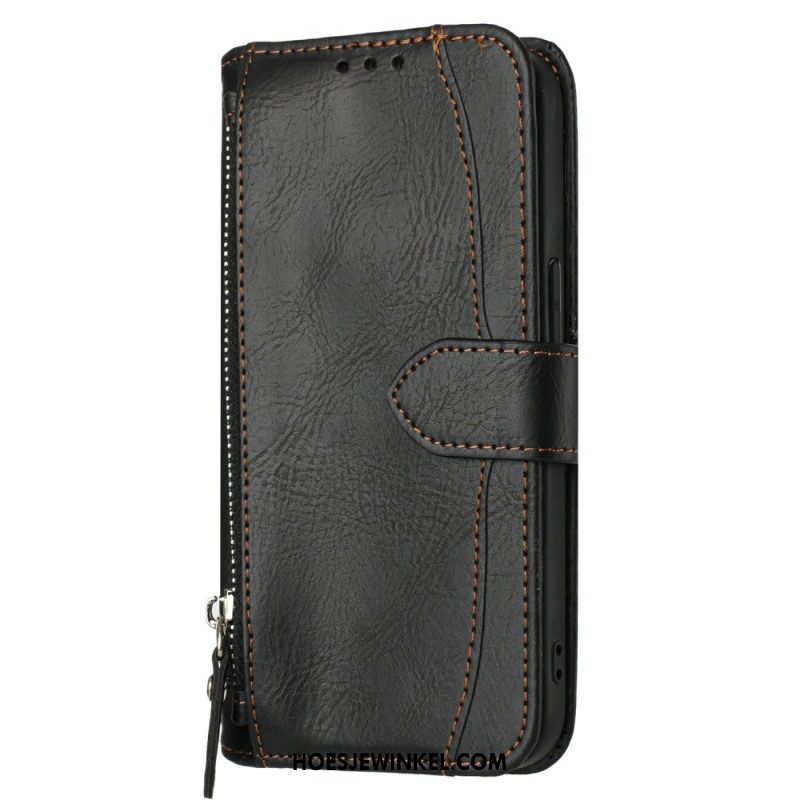 Leren Hoesje Samsung Galaxy S25 Fe Vintage Portemonnee