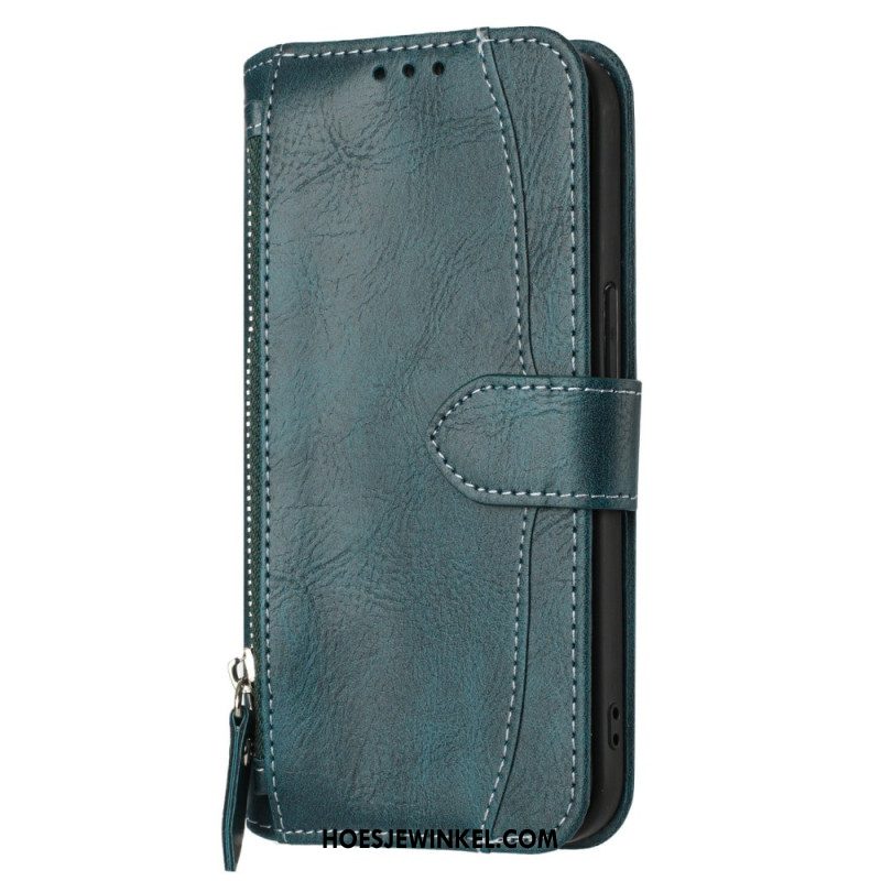 Leren Hoesje Samsung Galaxy S25 Fe Vintage Portemonnee