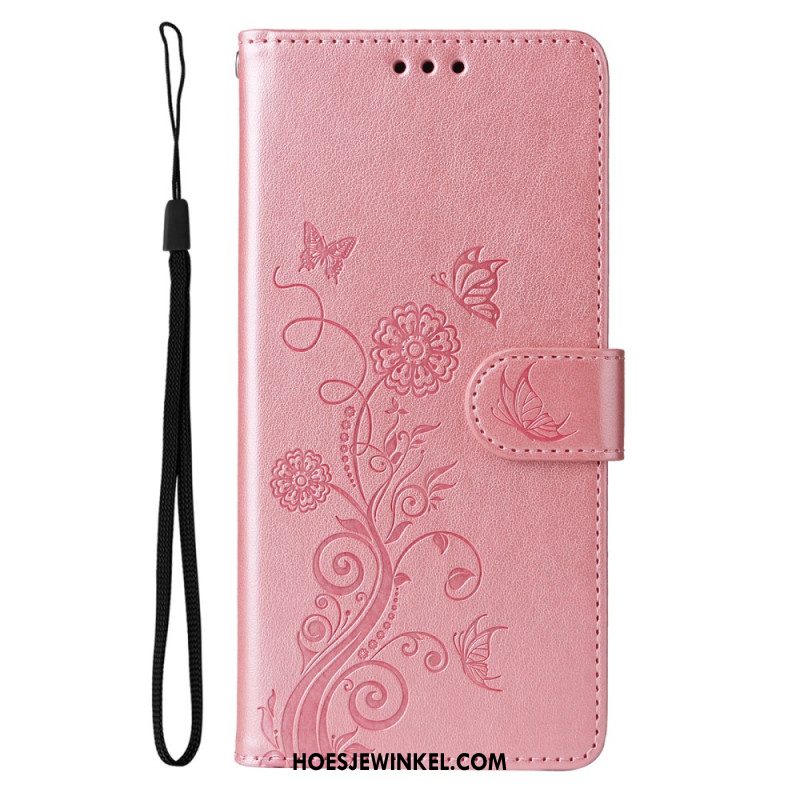 Leren Hoesje Samsung Galaxy S25 Plus 5g Kleine Bloemen Bescherming Hoesje