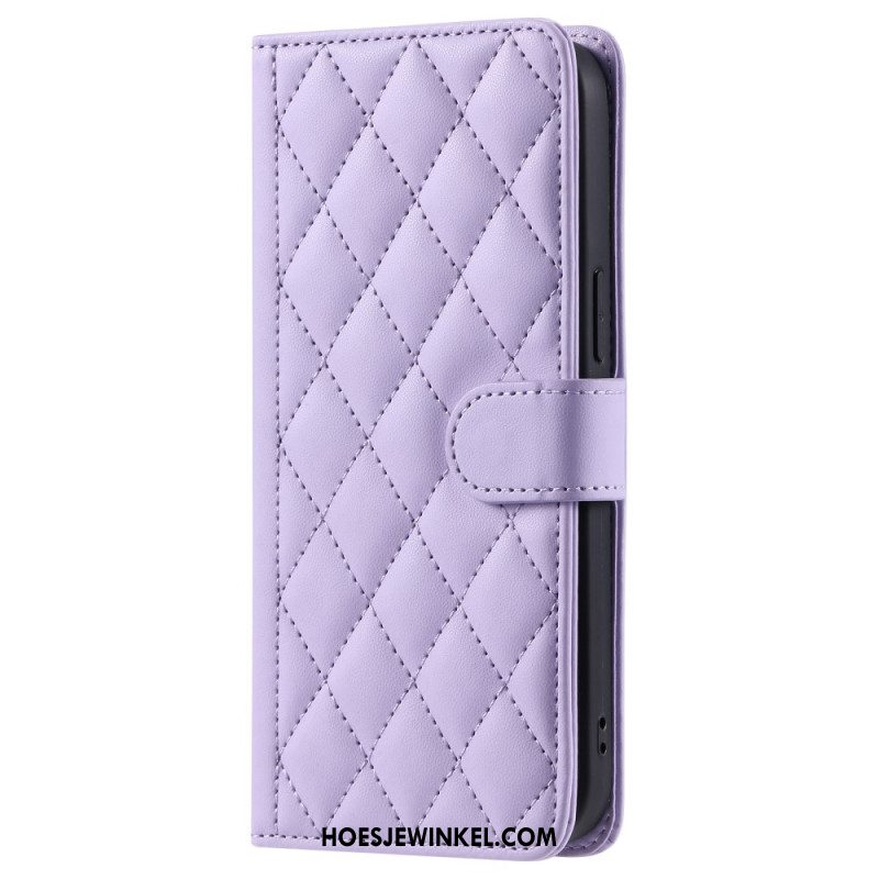 Leren Hoesje Samsung Galaxy S25 Plus 5g Premium Gewatteerd Bescherming Hoesje