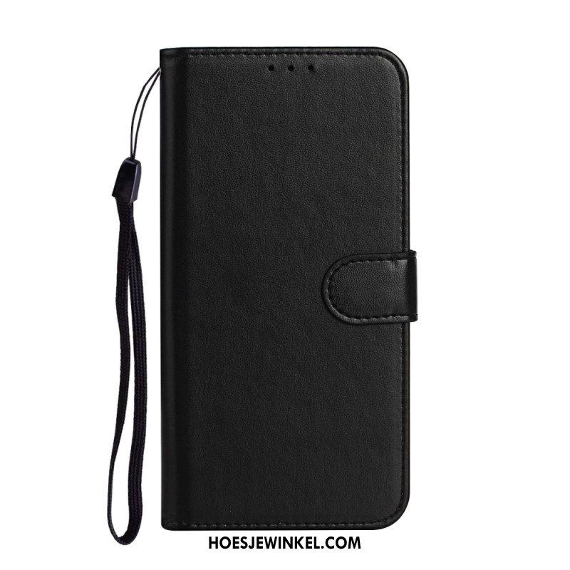 Leren Hoesje Samsung Galaxy S25 Ultra 5g Effen Kunstleer