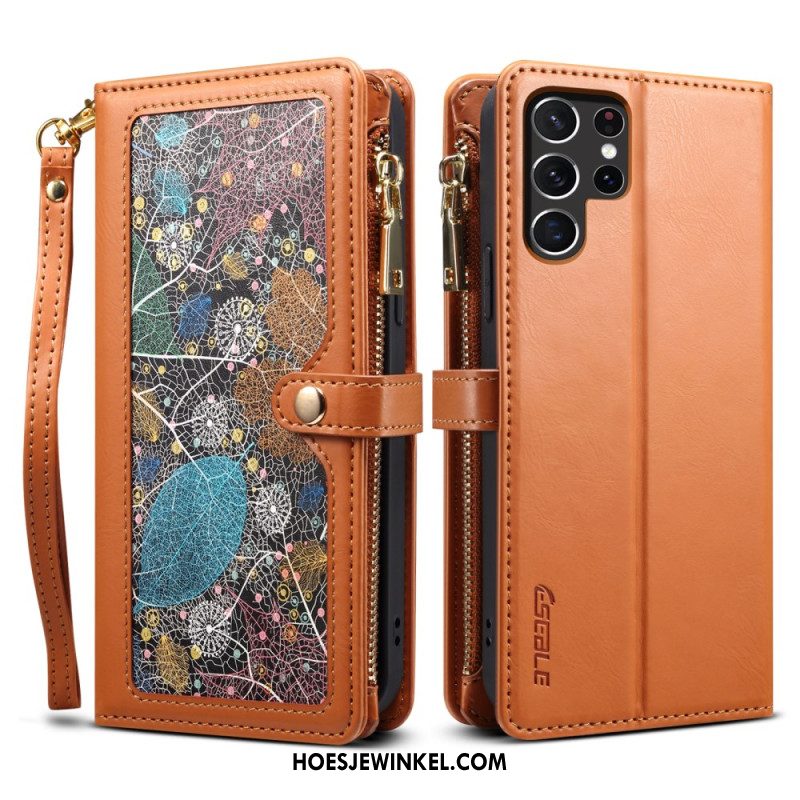 Leren Hoesje Samsung Galaxy S25 Ultra 5g Galaxy-serie Eseble Bescherming Hoesje
