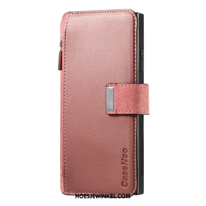 Leren Hoesje Samsung Galaxy S25 Ultra 5g Magnetische Hoes Afneembaar Bescherming Hoesje