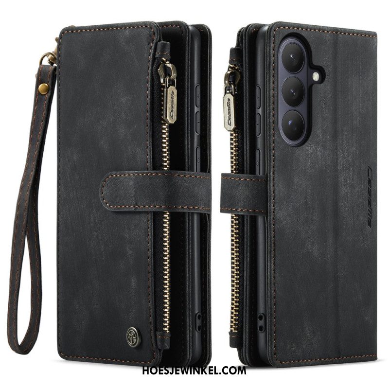 Leren Hoesje Samsung Galaxy S26 Caseme Suède-effect Bescherming Hoesje