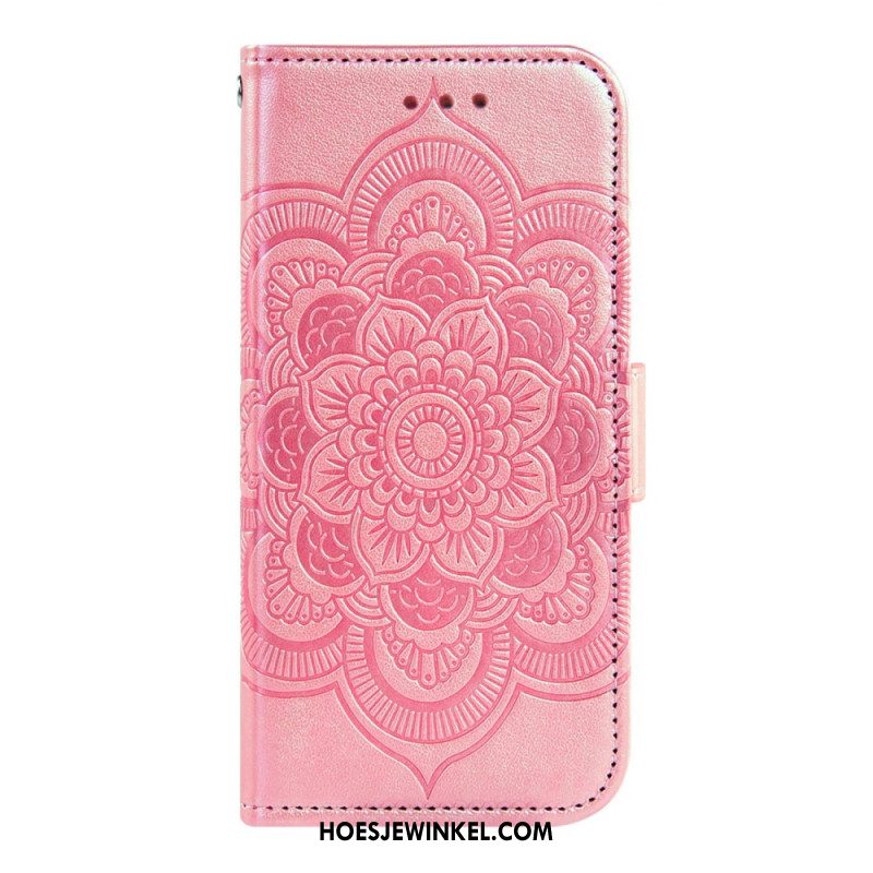 Leren Hoesje Samsung Galaxy S26 Pioenroospatroon