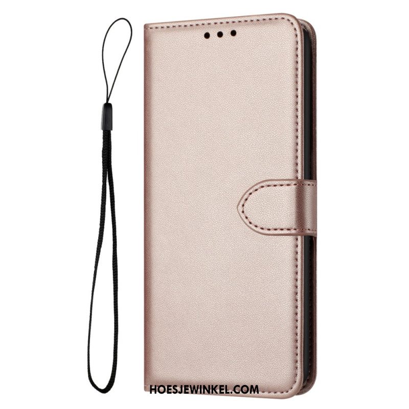 Leren Hoesje Samsung Galaxy S26 Plus Effen Leerlook Bescherming Hoesje