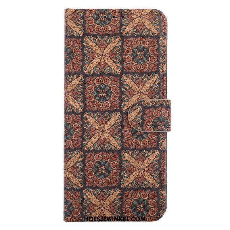 Leren Hoesje Samsung Galaxy S26 Plus Etnisch Patroon