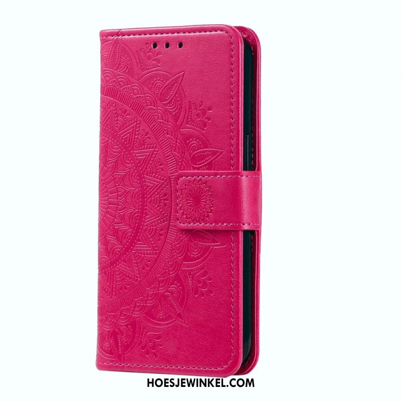Leren Hoesje Samsung Galaxy S26 Plus Mandala Zon Bescherming Hoesje