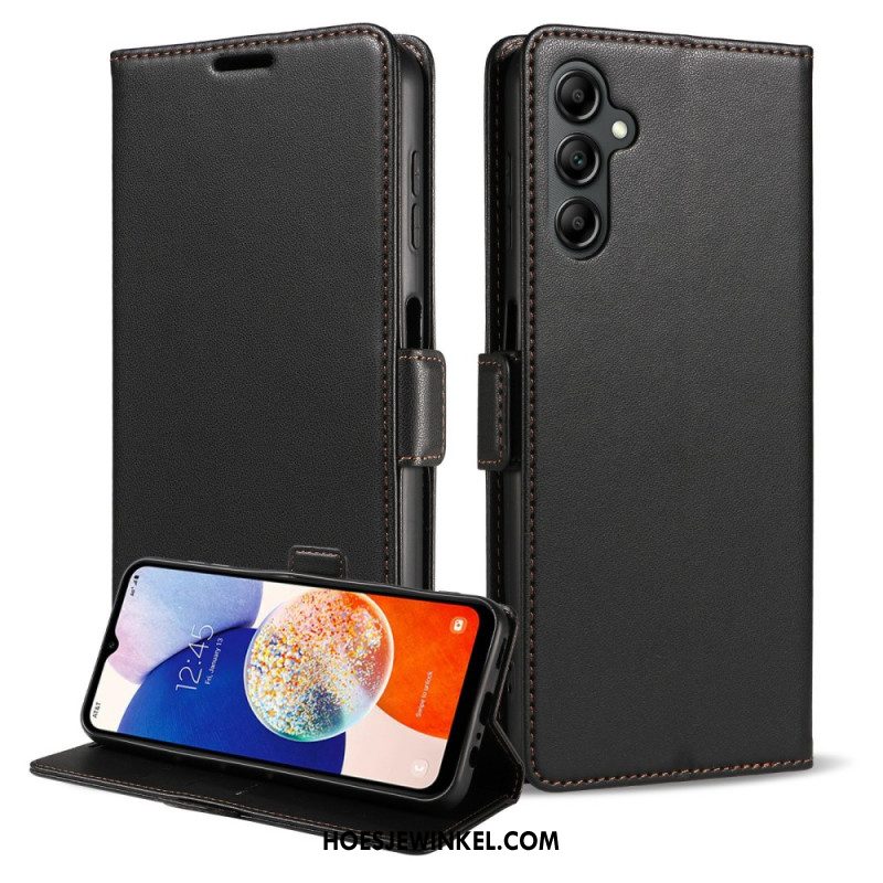 Leren Hoesje Samsung Galaxy S26 Plus Rfid-blokkering Bescherming Hoesje