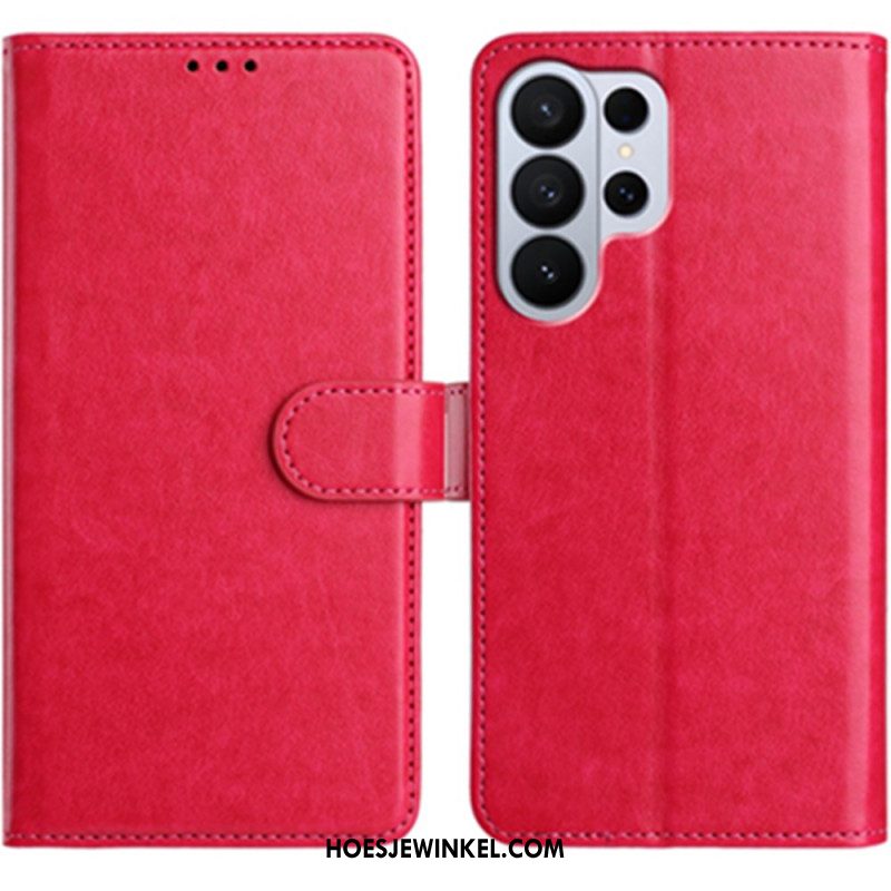 Leren Hoesje Samsung Galaxy S26 Ultra Kunstleer Met 8 Kaartsleuven