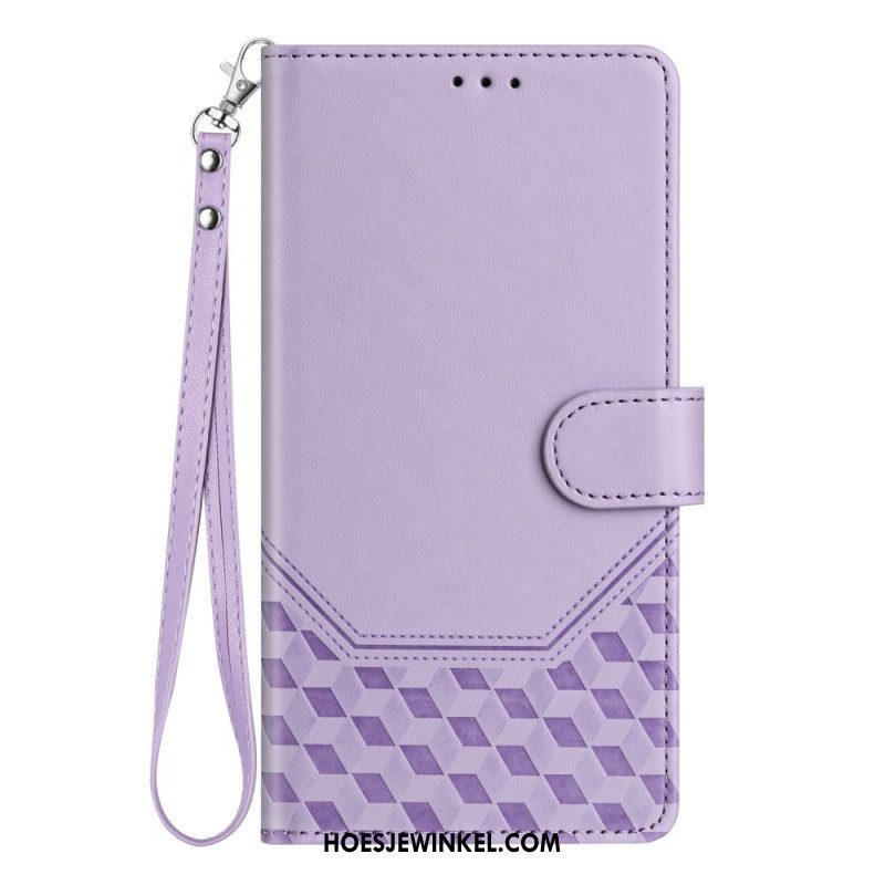 Leren Hoesje Samsung Galaxy S26 Ultra Rfid-blokkerend Kubusontwerp Bescherming Hoesje