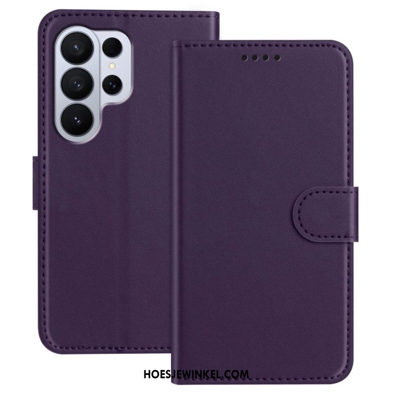 Leren Hoesje Samsung Galaxy S26 Ultra Stiksels