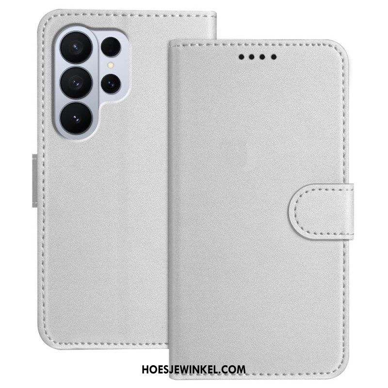 Leren Hoesje Samsung Galaxy S26 Ultra Stiksels