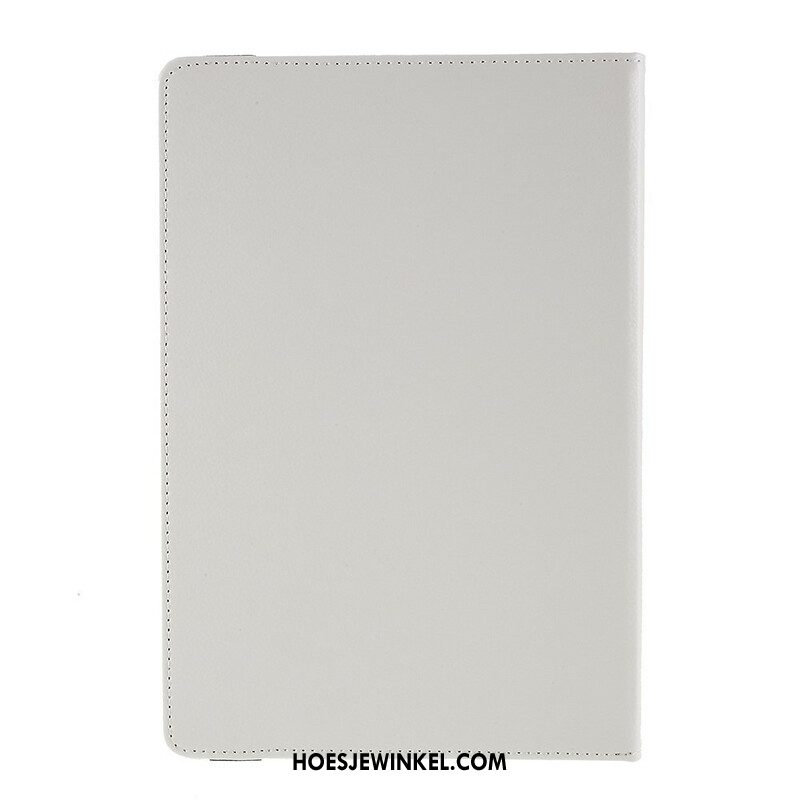 Leren Hoesje Samsung Galaxy Tab S10 Fe Plus Draaibare Lychee Kunstleren Hoes