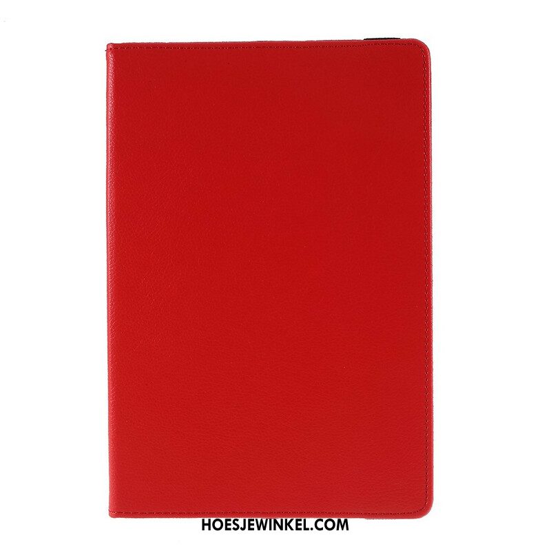 Leren Hoesje Samsung Galaxy Tab S10 Fe Plus Draaibare Lychee Kunstleren Hoes