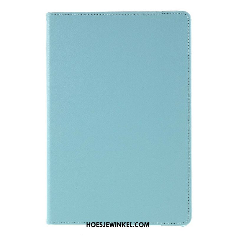 Leren Hoesje Samsung Galaxy Tab S10 Fe Plus Draaibare Lychee Kunstleren Hoes