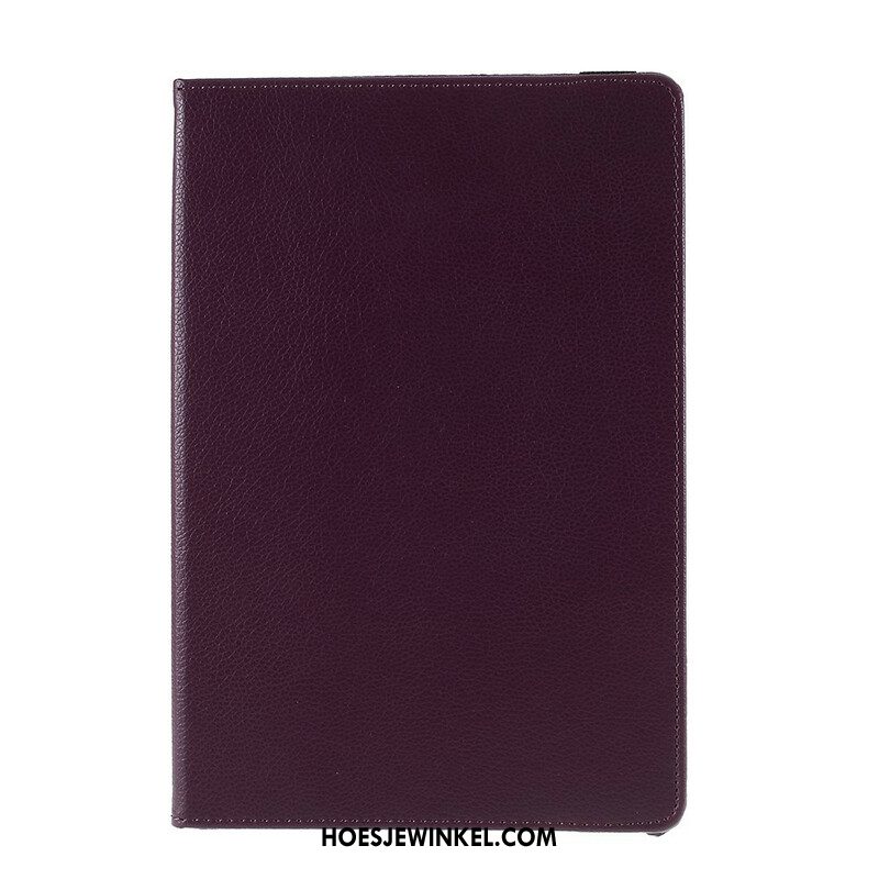 Leren Hoesje Samsung Galaxy Tab S10 Fe Plus Draaibare Lychee Kunstleren Hoes