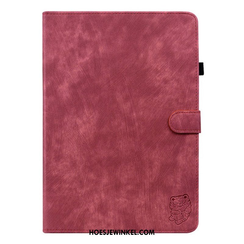 Leren Hoesje Samsung Galaxy Tab S11 Vintage Suède-effect Bescherming Hoesje