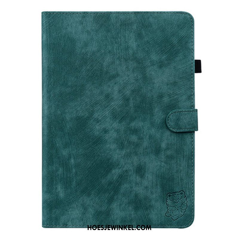 Leren Hoesje Samsung Galaxy Tab S11 Vintage Suède-effect Bescherming Hoesje