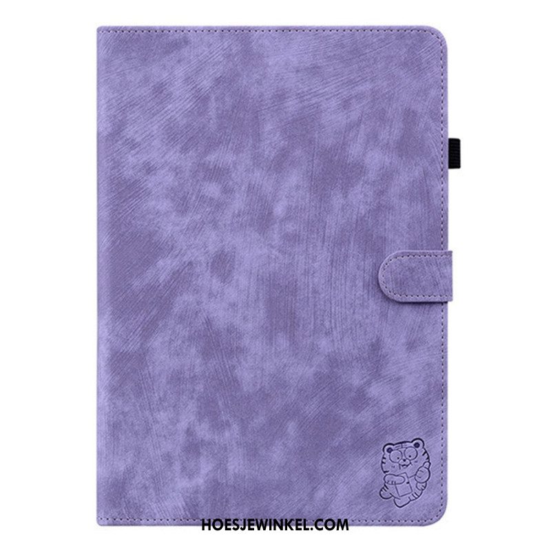 Leren Hoesje Samsung Galaxy Tab S11 Vintage Suède-effect Bescherming Hoesje