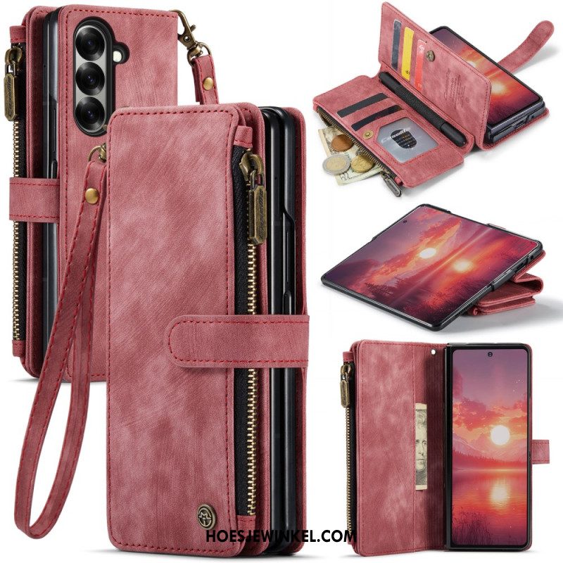 Leren Hoesje Samsung Galaxy Z Fold 7 Caseme Bescherming Hoesje