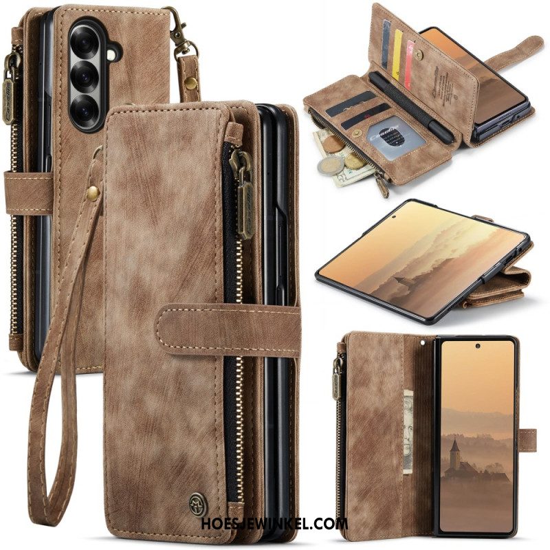 Leren Hoesje Samsung Galaxy Z Fold 7 Caseme Bescherming Hoesje
