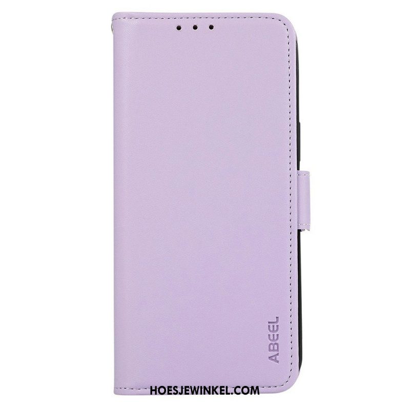 Leren Hoesje Sony Xperia 1 Vii Abeel Rfid-bescherming Bescherming Hoesje