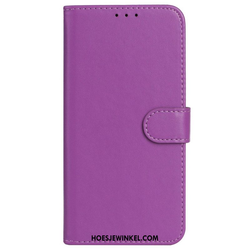 Leren Hoesje Sony Xperia 1 Vii Monochroom Bescherming Hoesje