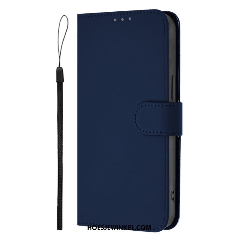 Leren Hoesje Sony Xperia 1 Vii Monochroom Bescherming Hoesje